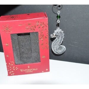 Waterford Crystal 2013 Annual Seahorse Ornament w/Enhancer Lead Crystal